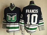 Hartford Whalers #10 Ron Francis Black CCM Throwback Stitched NHL Jersey,baseball caps,new era cap wholesale,wholesale hats